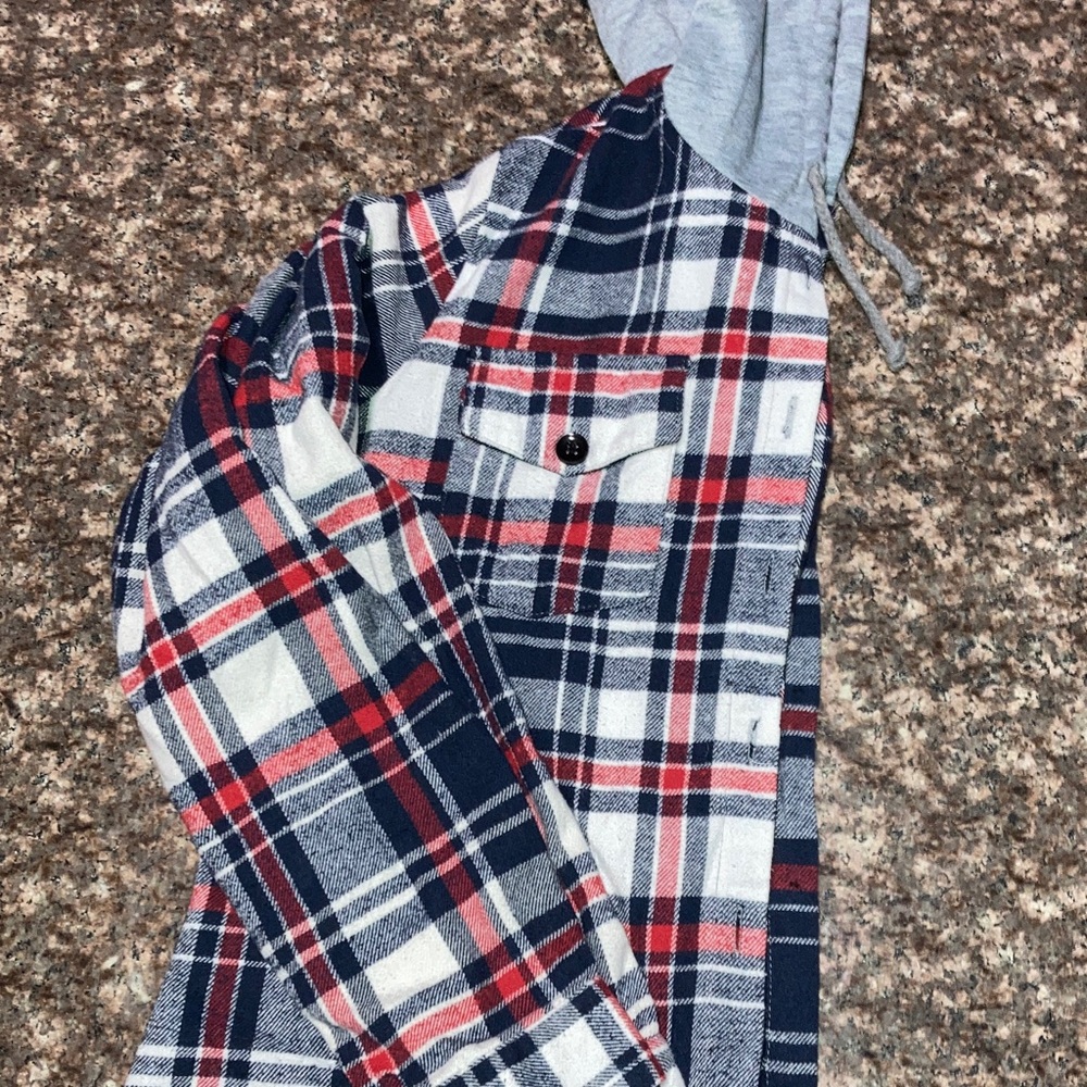Plaid Hooded Jacket